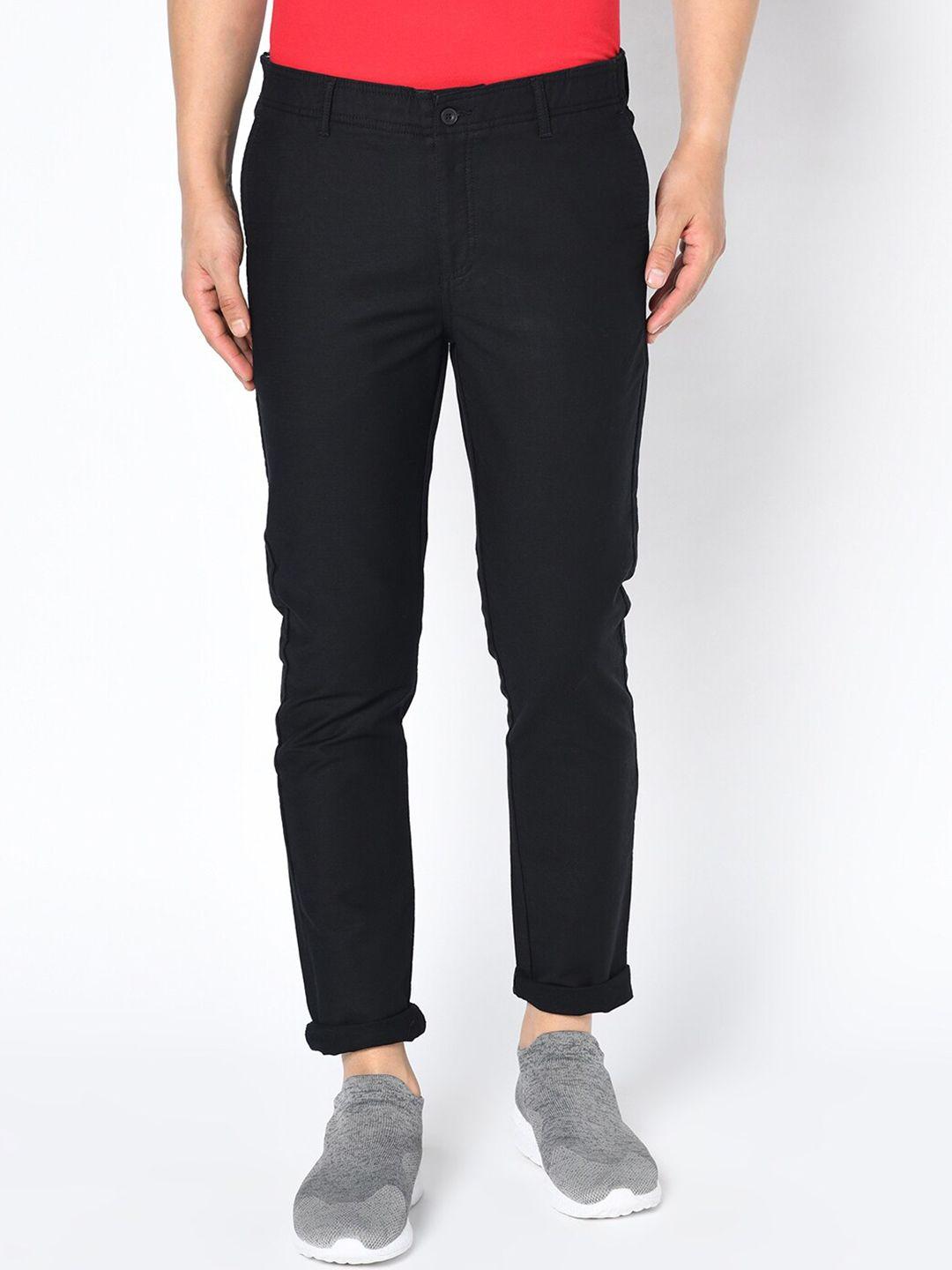 blackberrys-men-black-b-91-skinny-fit-solid-regular-trousers