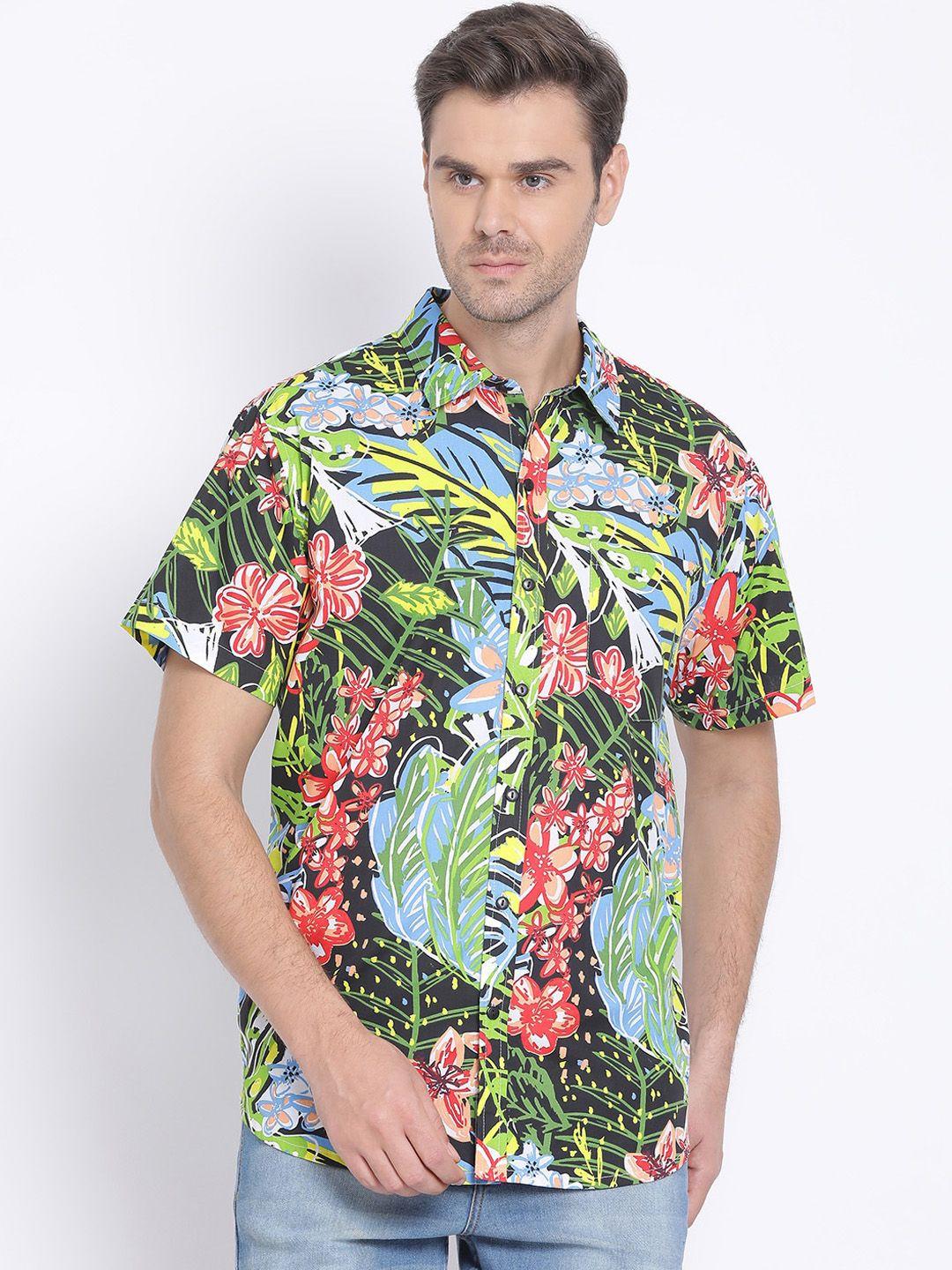 oxolloxo-men-multicoloured-regular-fit-printed-casual-shirt