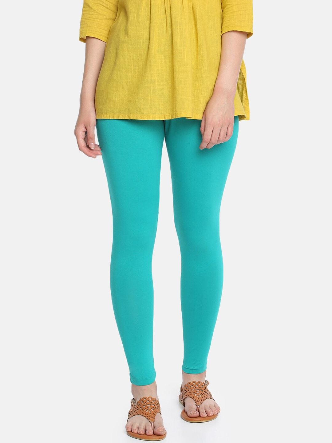 dollar-missy-women-turquoise-blue-solid-ankle-length-leggings