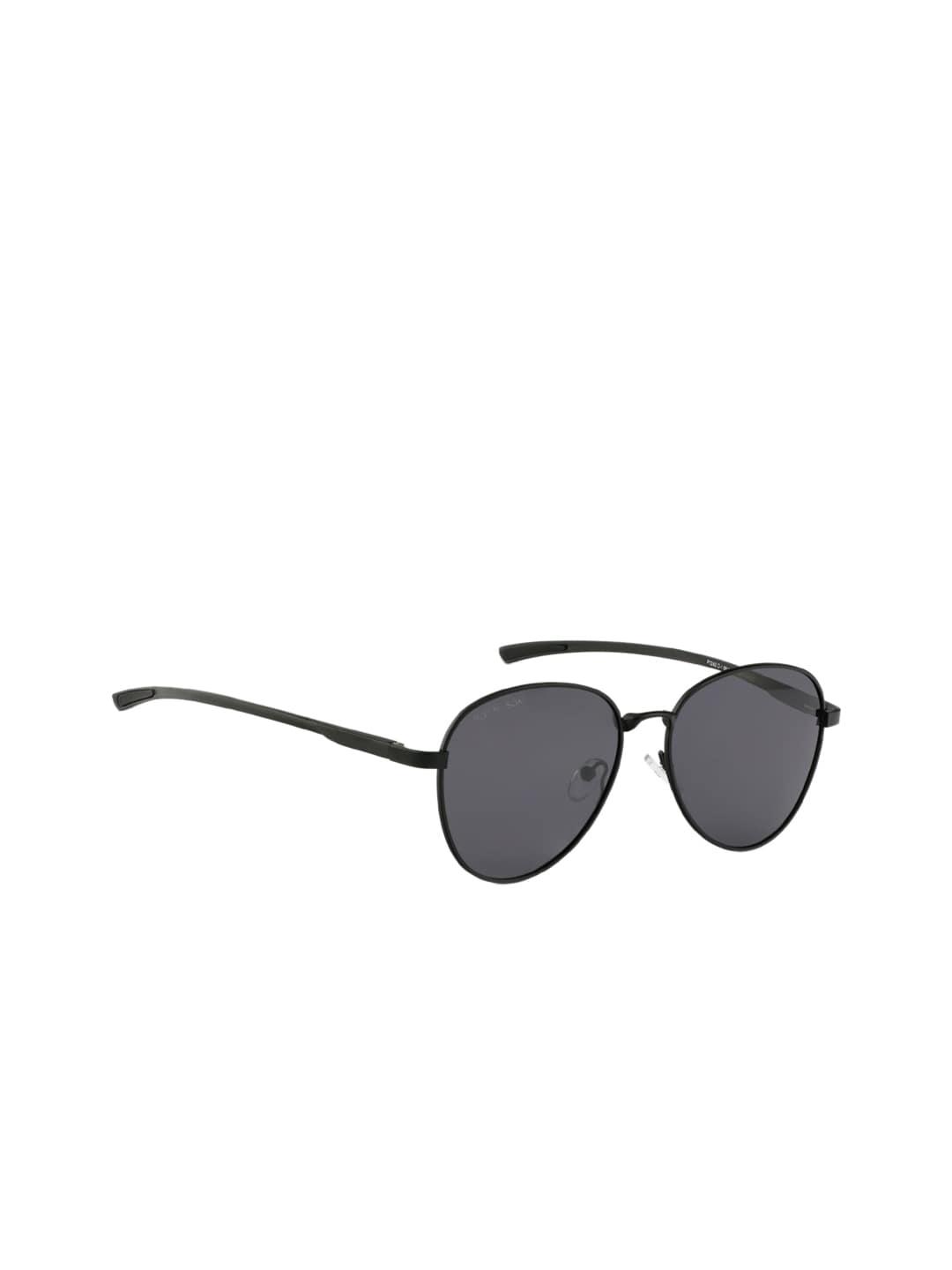 ROYAL SON Unisex Black Lens Aviator Polarized Sunglasses CHI00105-C1