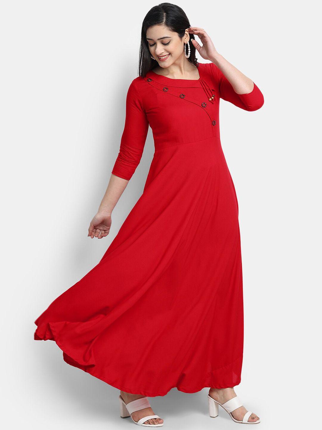 globon-impex-women-red-solid-maxi-dress