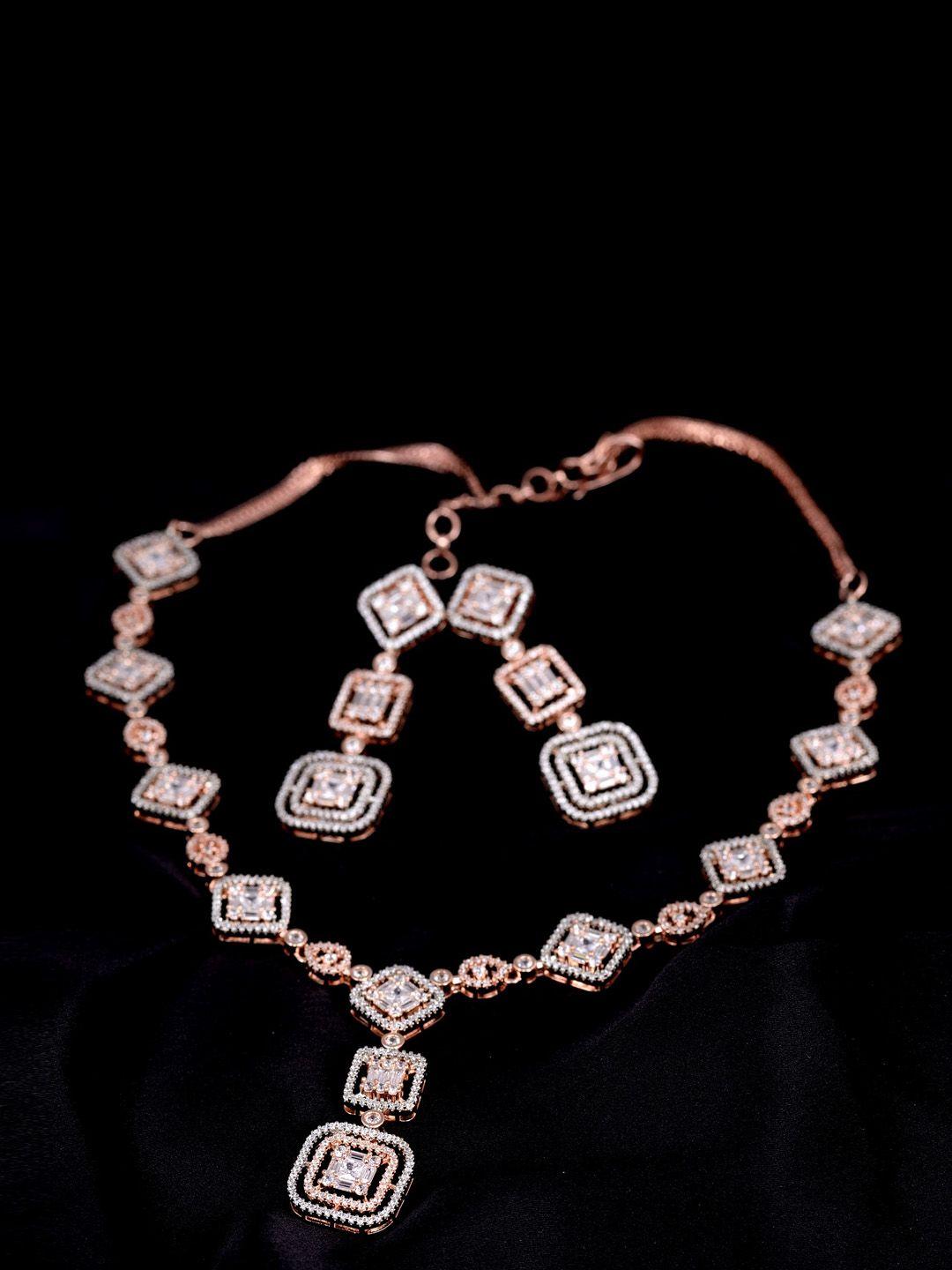 saraf-rs-jewellery-rose-gold-plated-american-diamond-jewellery-set