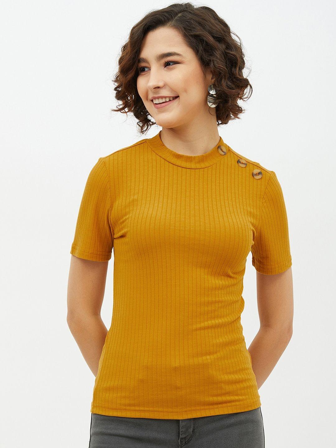 harpa-mustard-yellow-knitted-fitted-top