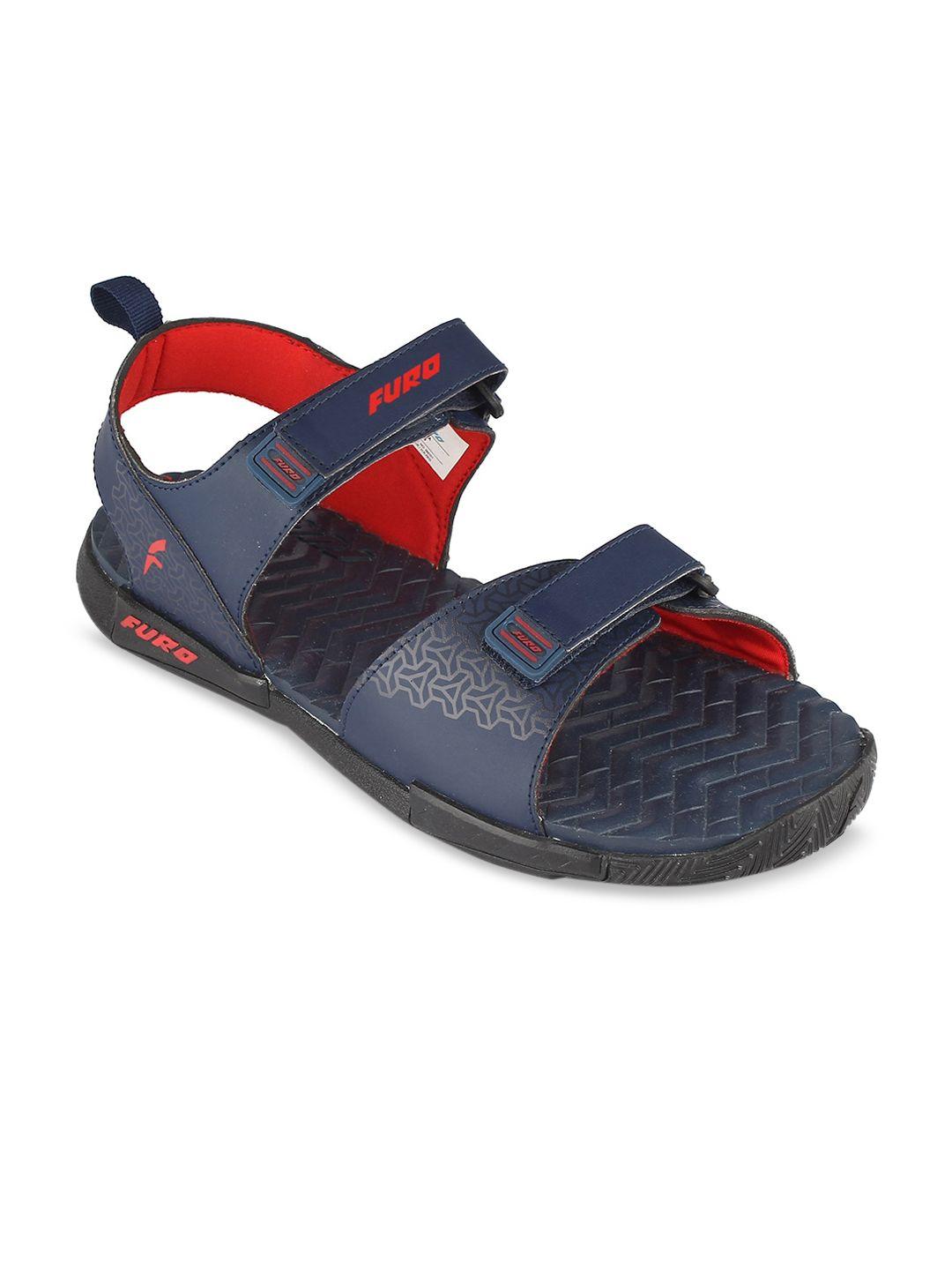 FURO by Red Chief Men Navy Blue Printed Sports Sandals