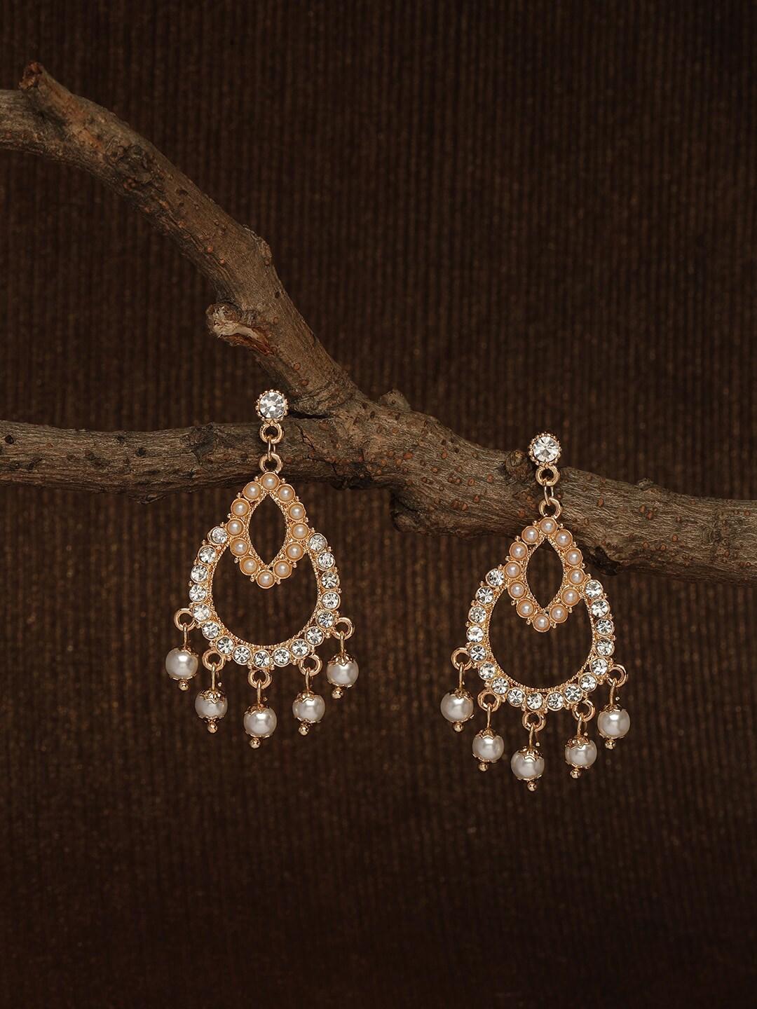 Accessorize Ethnic Diamante Chandbali Earrings