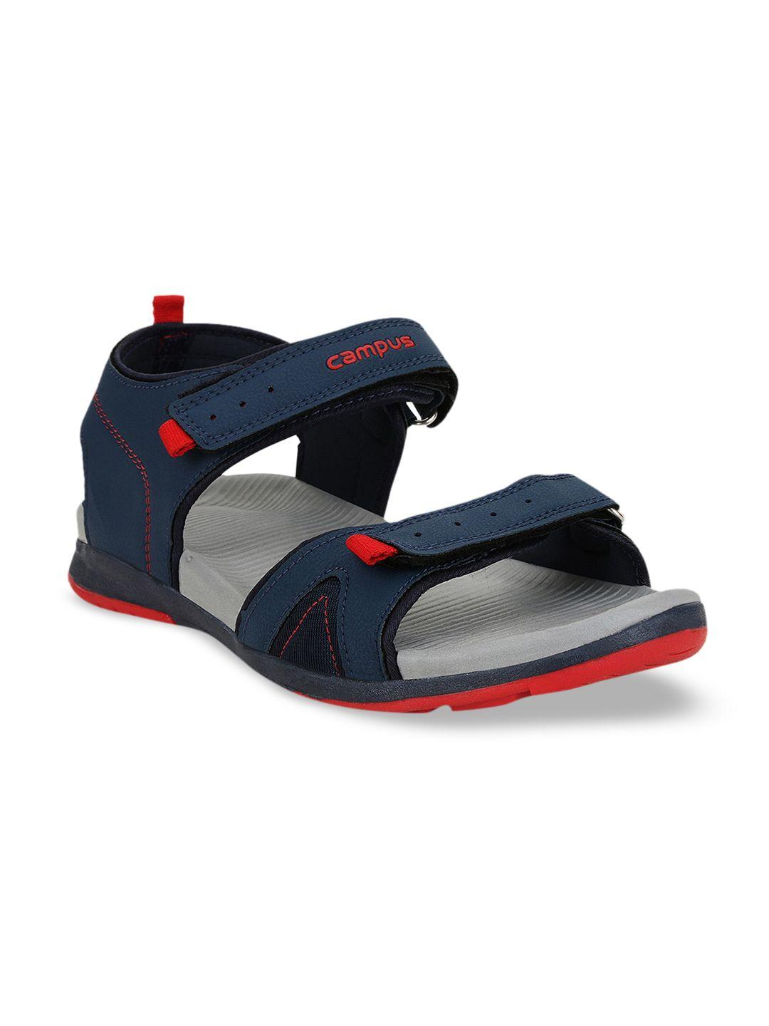 campus-men-navy-blue-&-grey-solid-sports-sandals