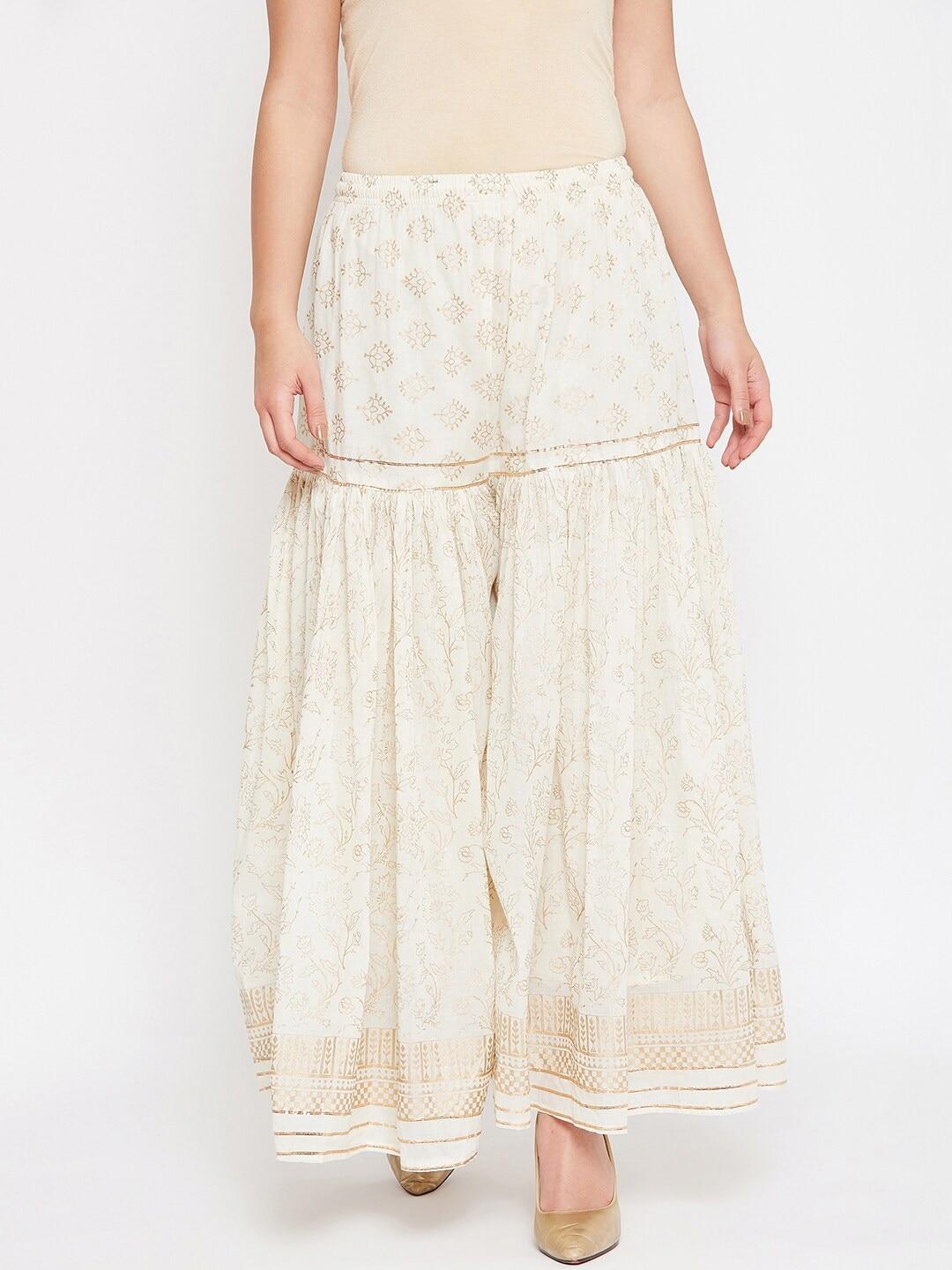 tulip-21-women-off-white-printed-cotton-sharara-with-golden-floral-print