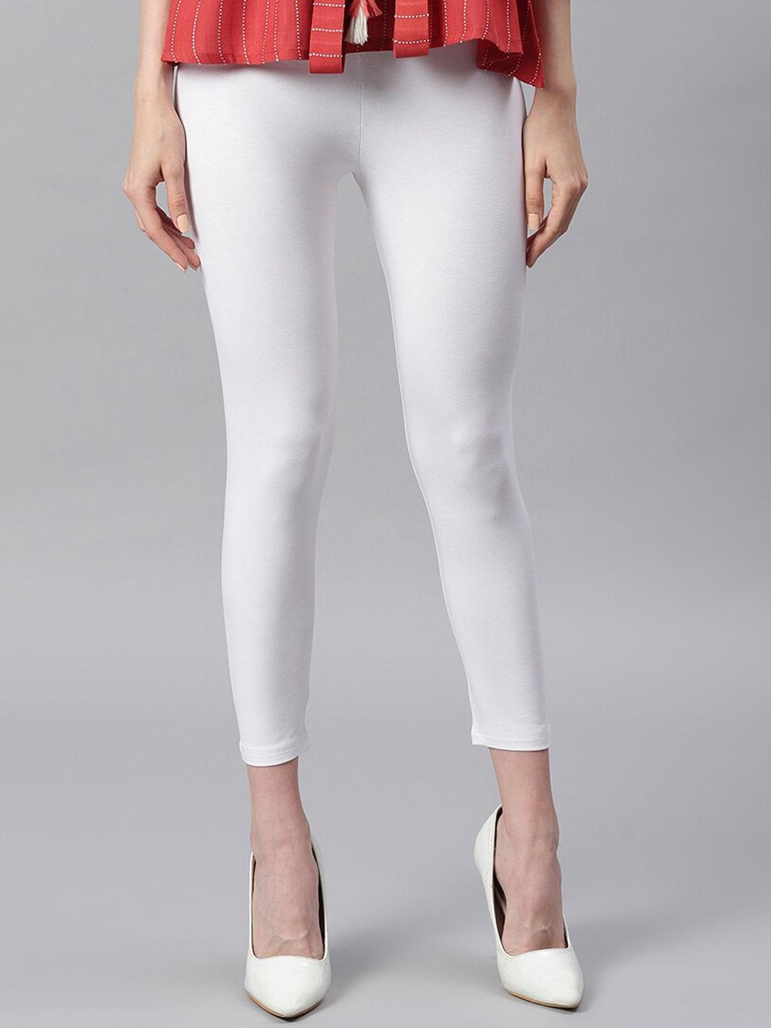 janasya-women-white-solid-ankle-length-leggings