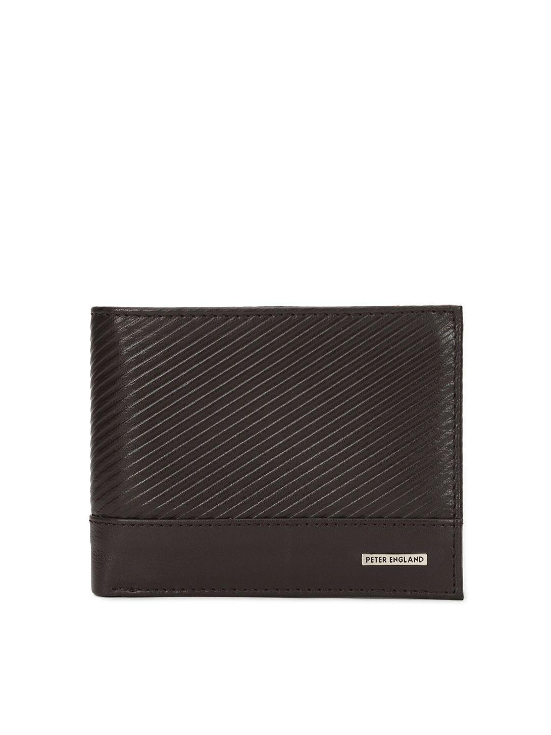 peter-england-men-brown-textured-leather-two-fold-wallet