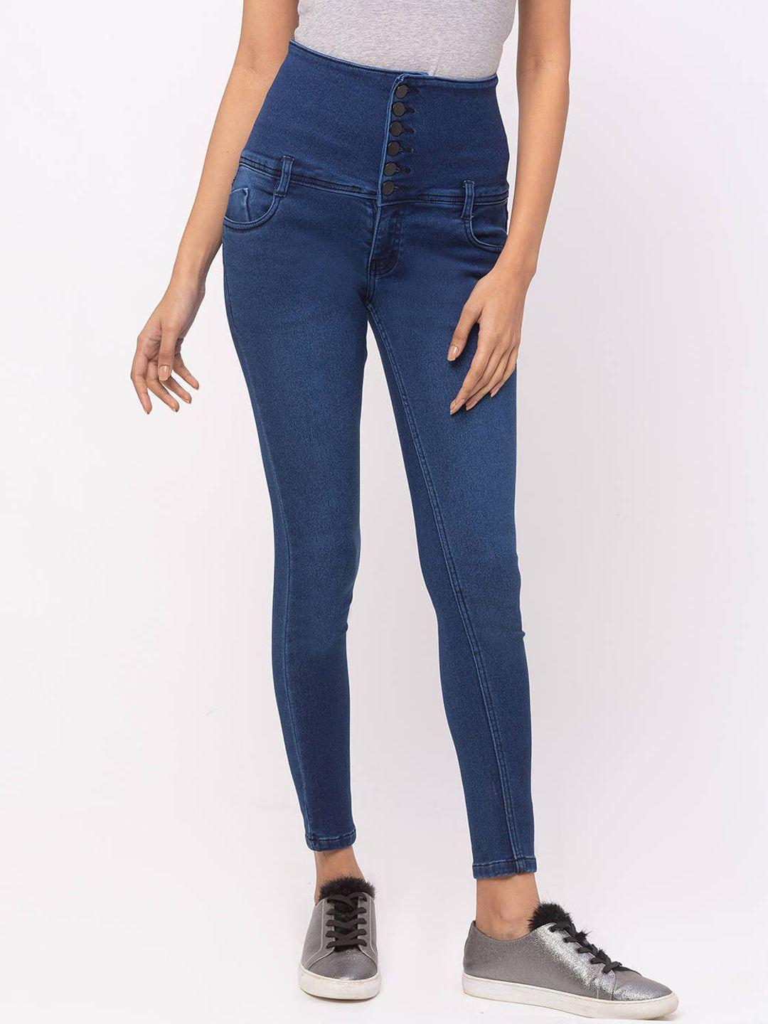 ZOLA Women Blue Slim Fit High-Rise Stretchable Jeans