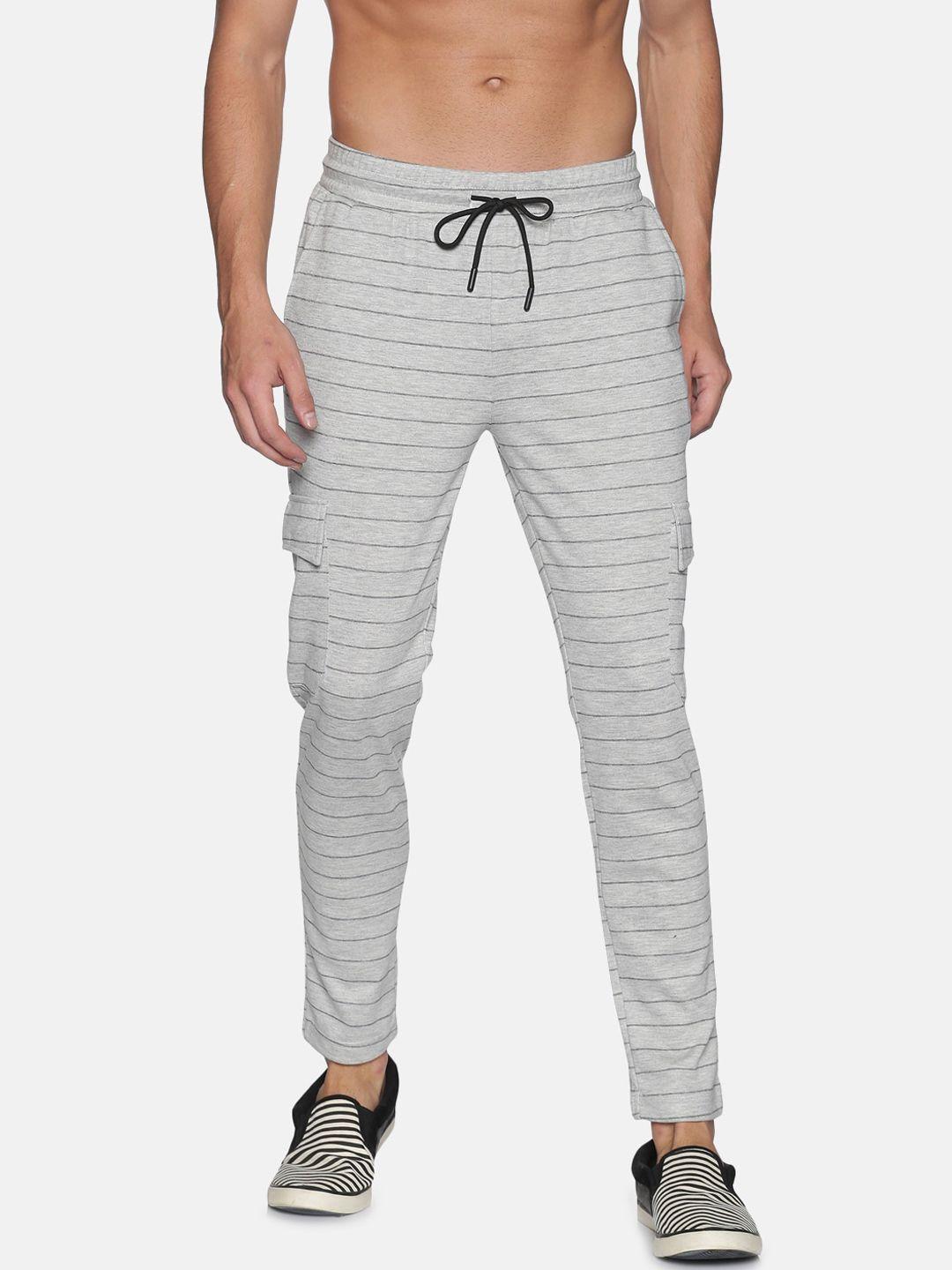 campus-sutra-men-grey-striped-straight-fit-cotton-track-pants
