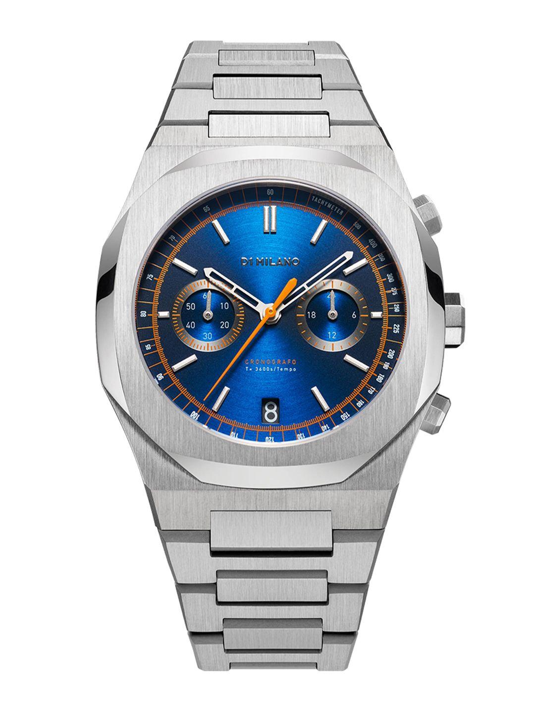 d1-milano-men-royal-blue-chronograph-dial-stainless-steel-strap-watch---chbj09