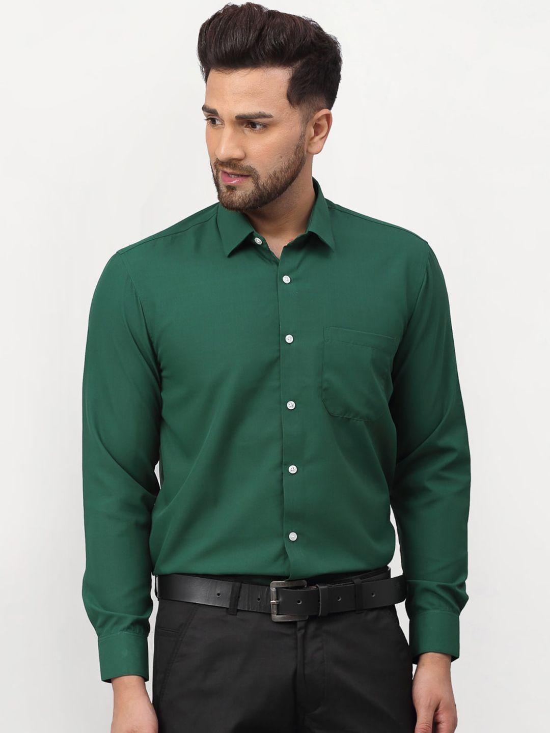 jainish-men-olive-green-solid-formal-shirt