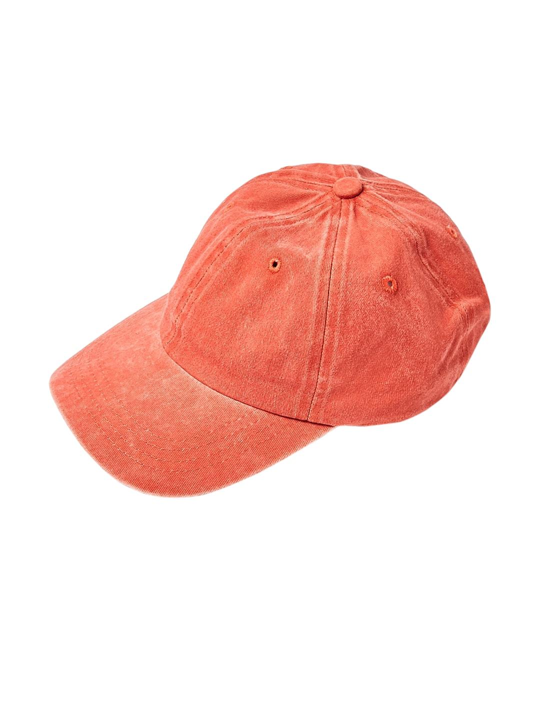 forever-21-men-orange-stone-wash-baseball-cap