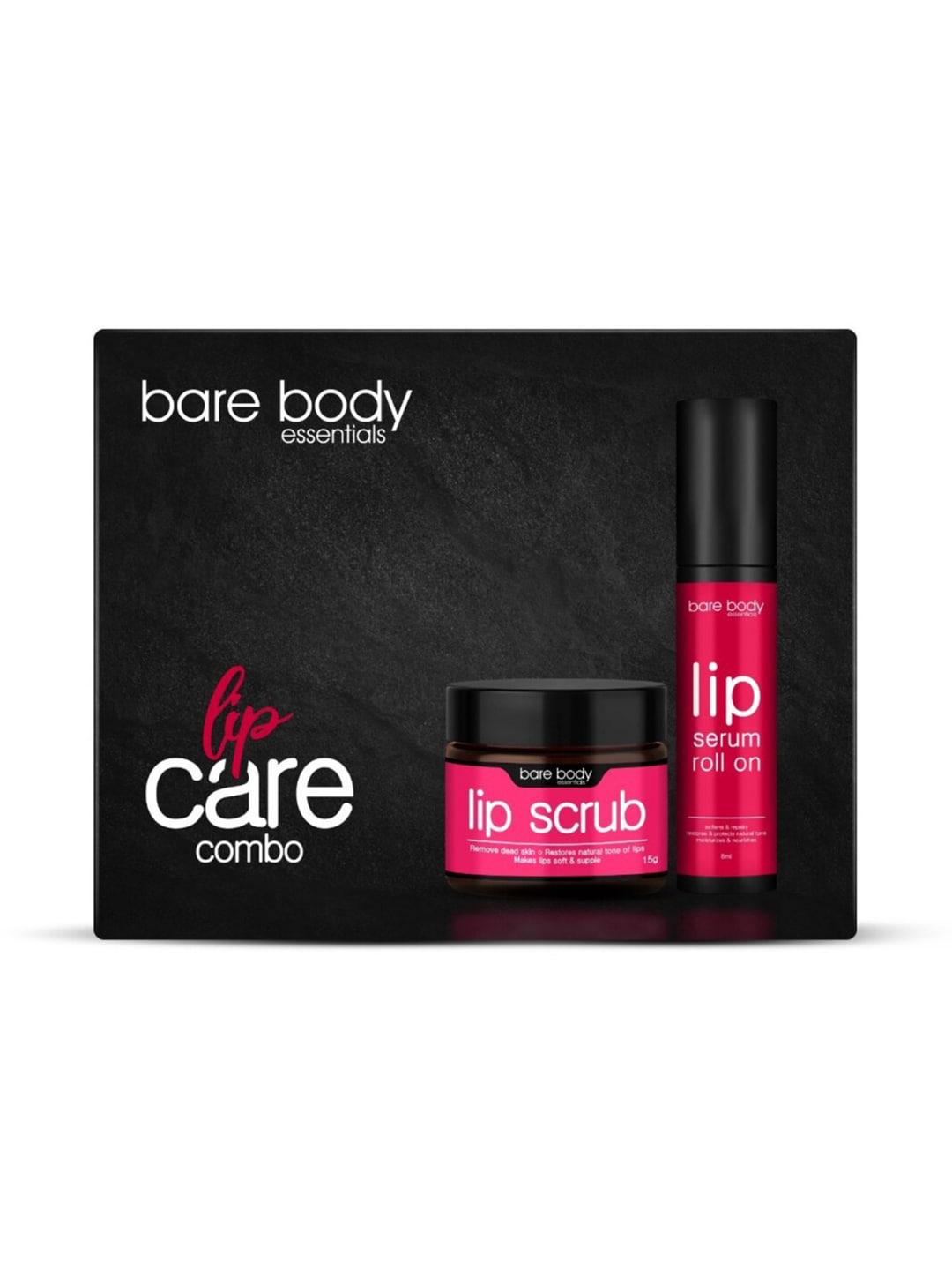 bare body essentials Lip Care Combo - Lip Scrub 15g & Lip Serum Roll On 8ml