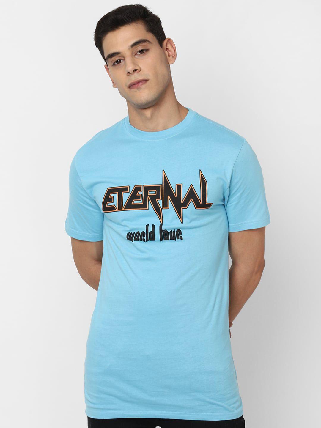 forever-21-men-blue-typography-printed-cotton-round-neck-pure-cotton-t-shirt