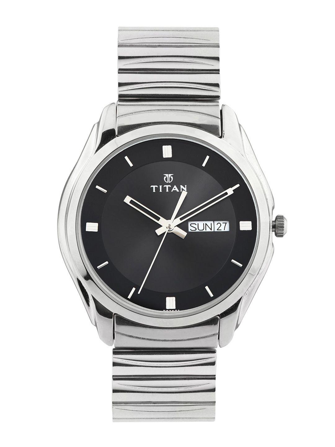 Titan Men Black Dial Watch NE1578SM04