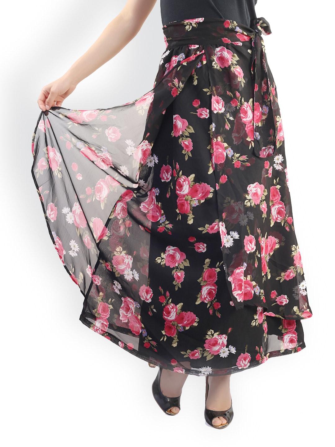 belle-fille-multicoloured-printed-maxi-skirt