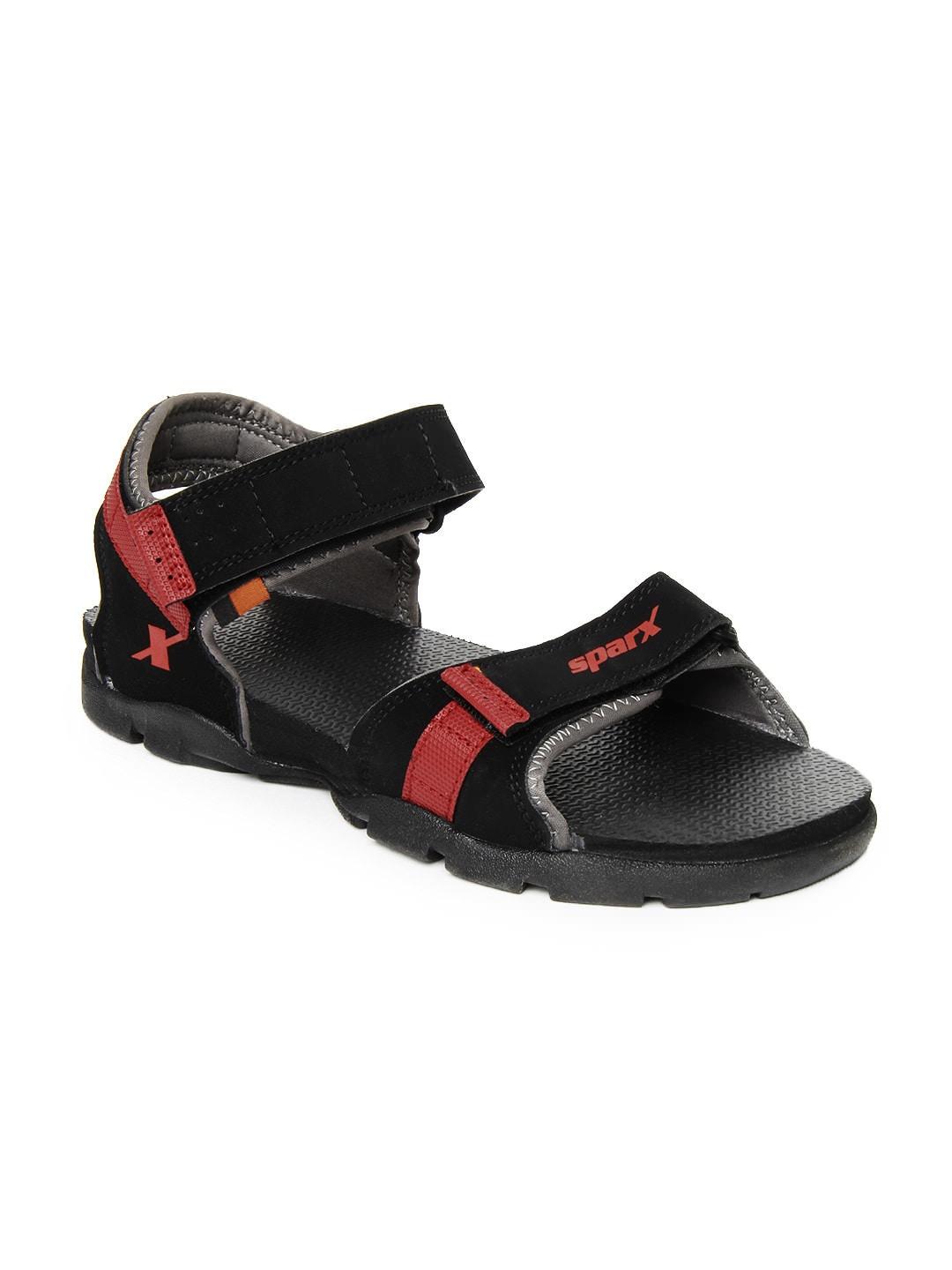sparx-men-black-sports-sandals