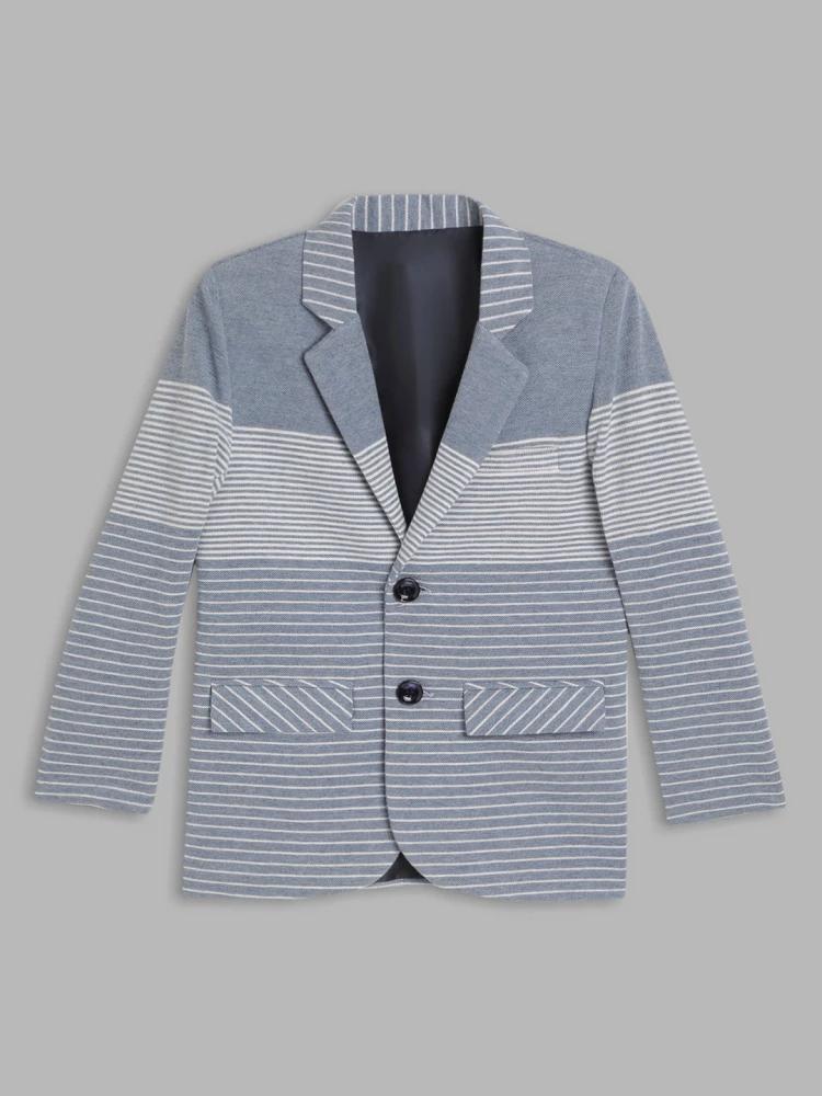 blue-striped-v-neck-blazer
