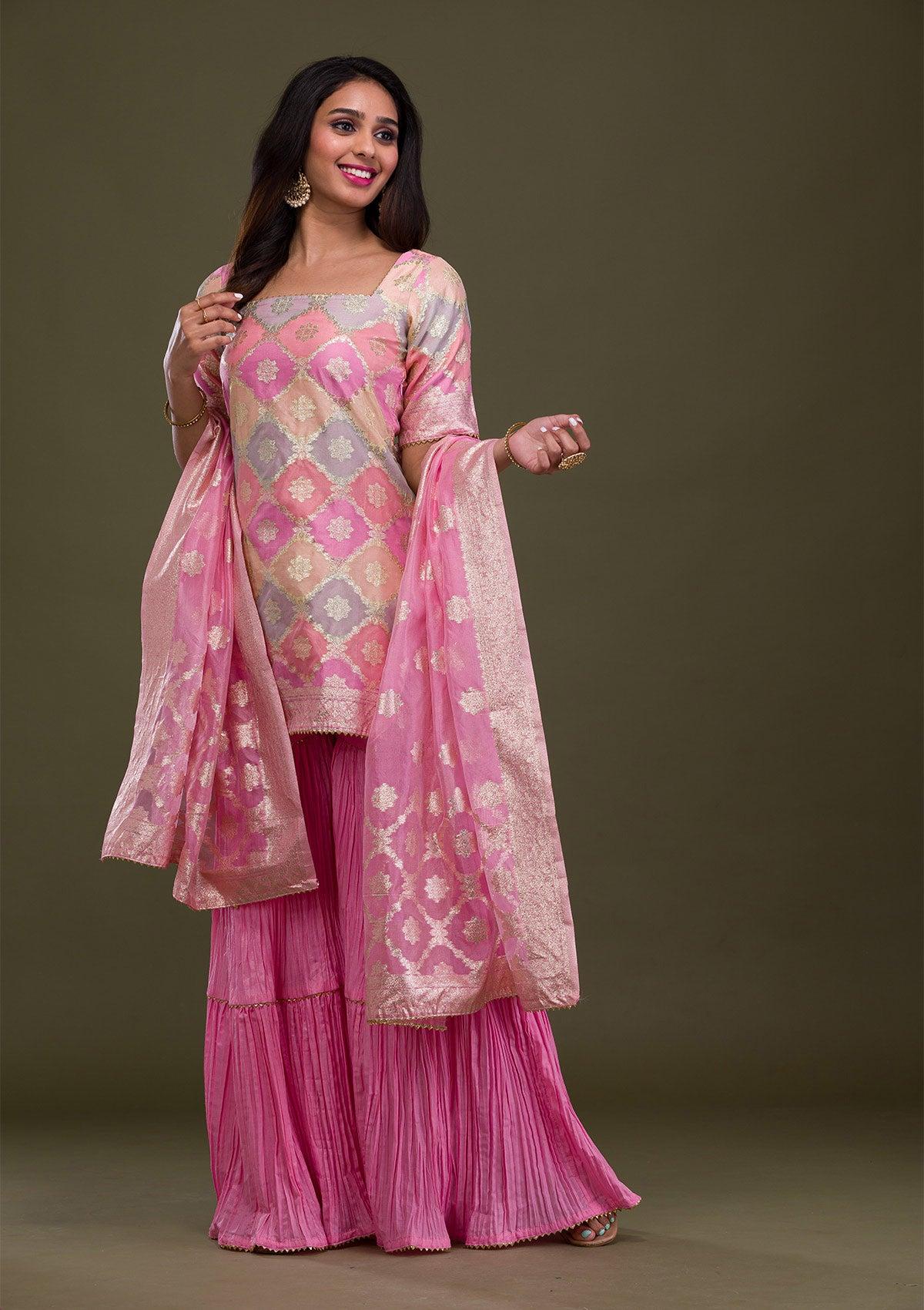 pink-zariwork-banarasi-readymade-sharara-suit