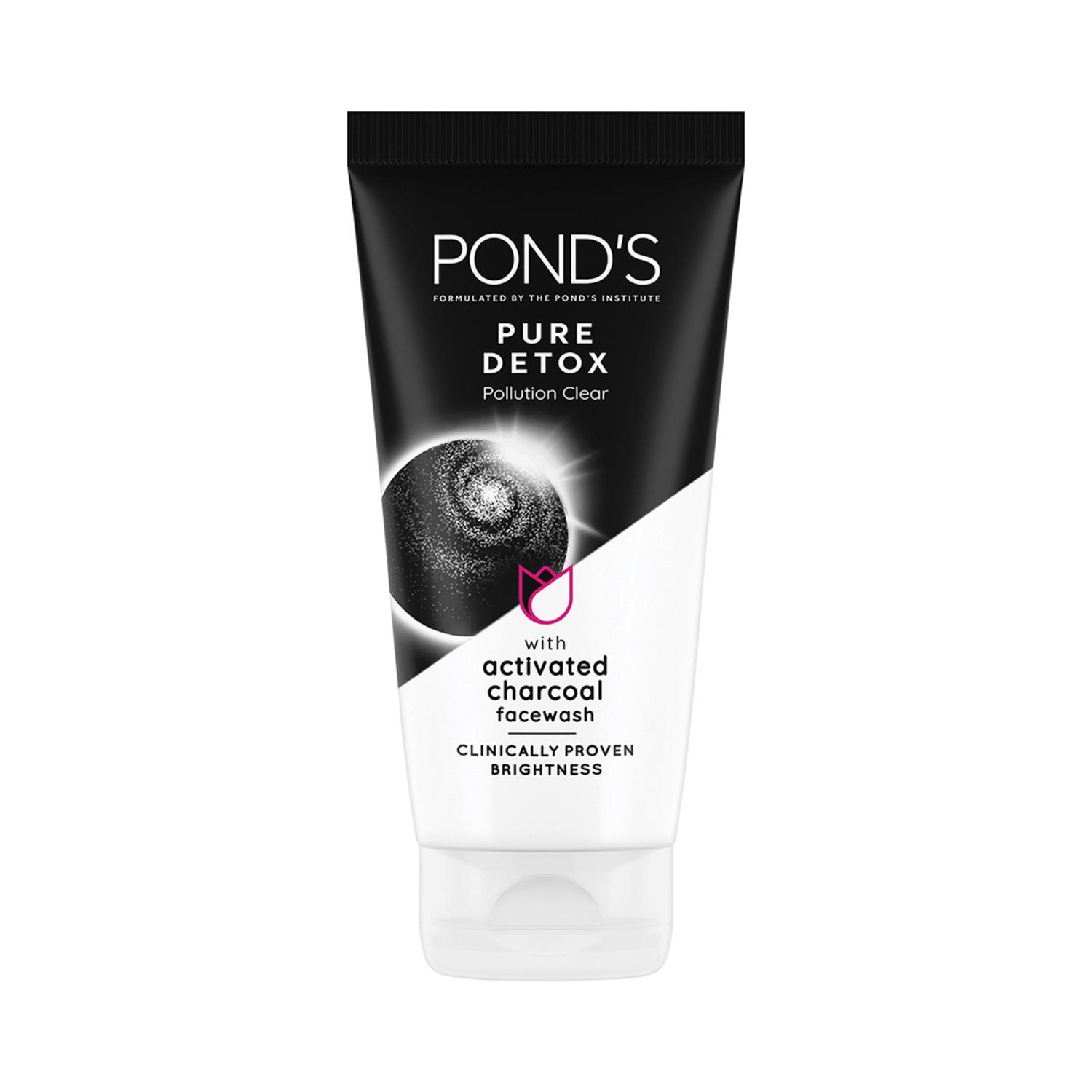 Pond's Pure Detox Anti-Pollution Purity Face Wash With Activated Charcoal - (150g)