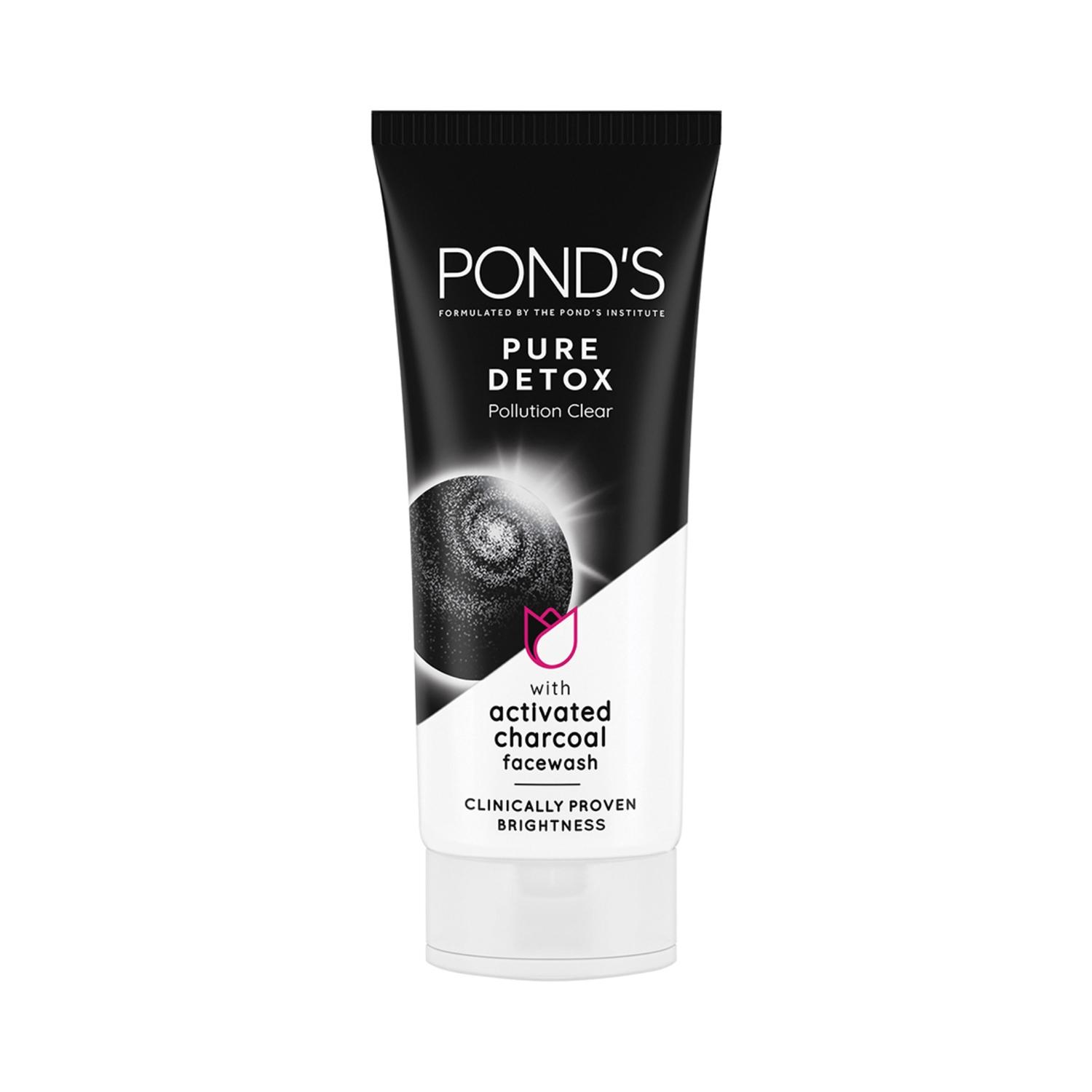 Pond's Pure Detox Anti-Pollution Purity Facewash With Activated Charcoal (100g)