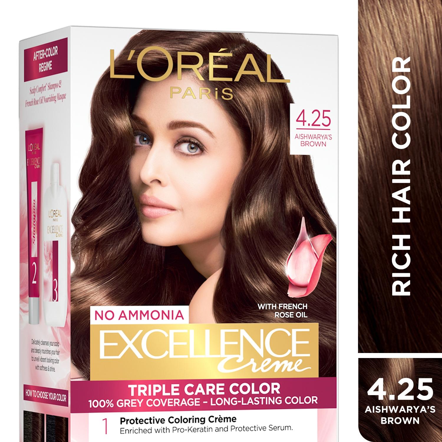 l'oreal-paris-excellence-creme-hair-color,-4.25-aishwarya's-brown,-72ml+100g