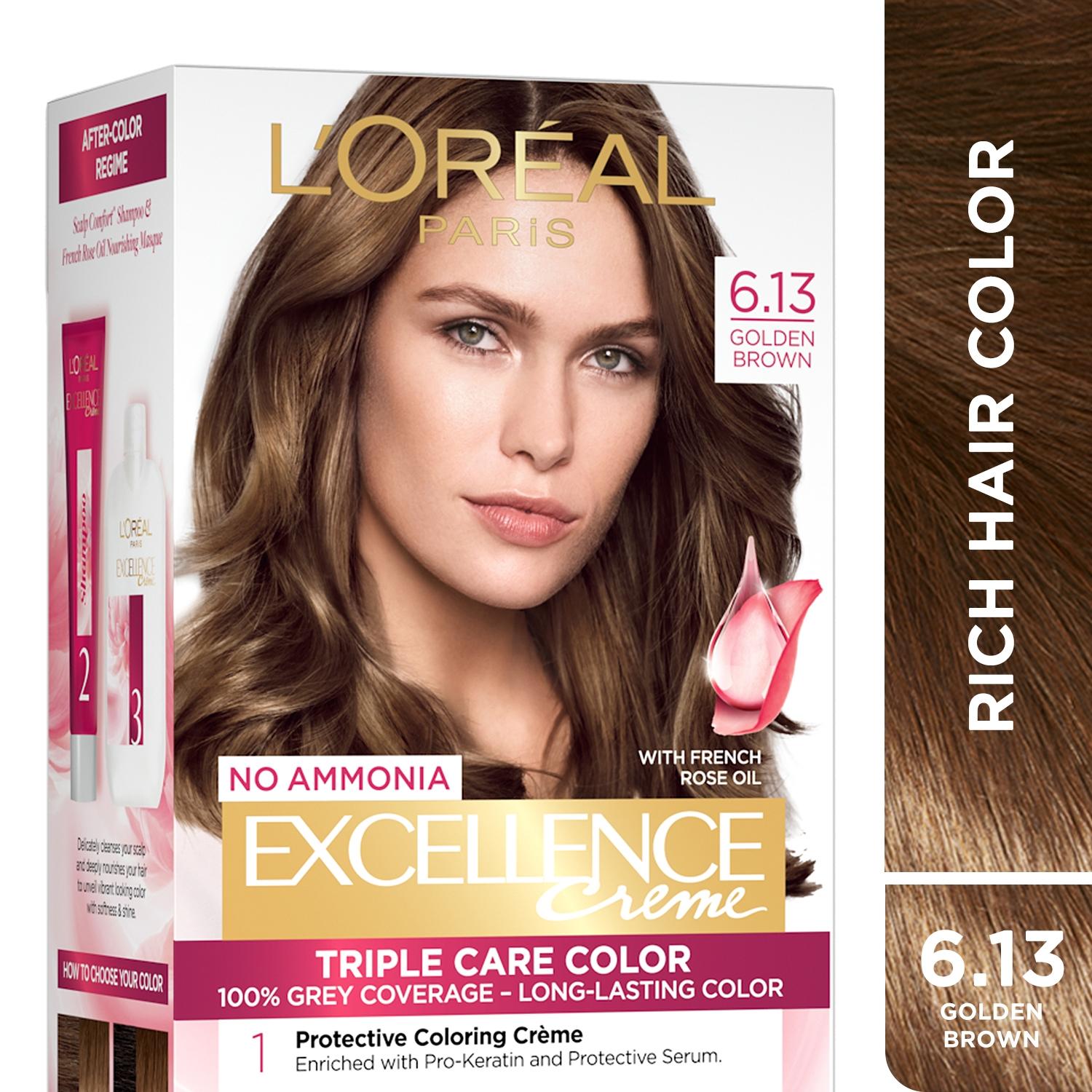 l'oreal-paris-excellence-creme-hair-color,-6.13-golden-brown,-72ml+100g