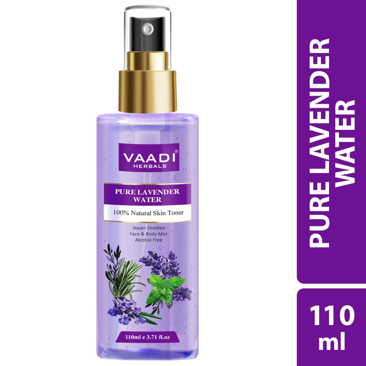 Vaadi Herbals Lavender Water 100% Natural and Pure Skin Toner (250ml)