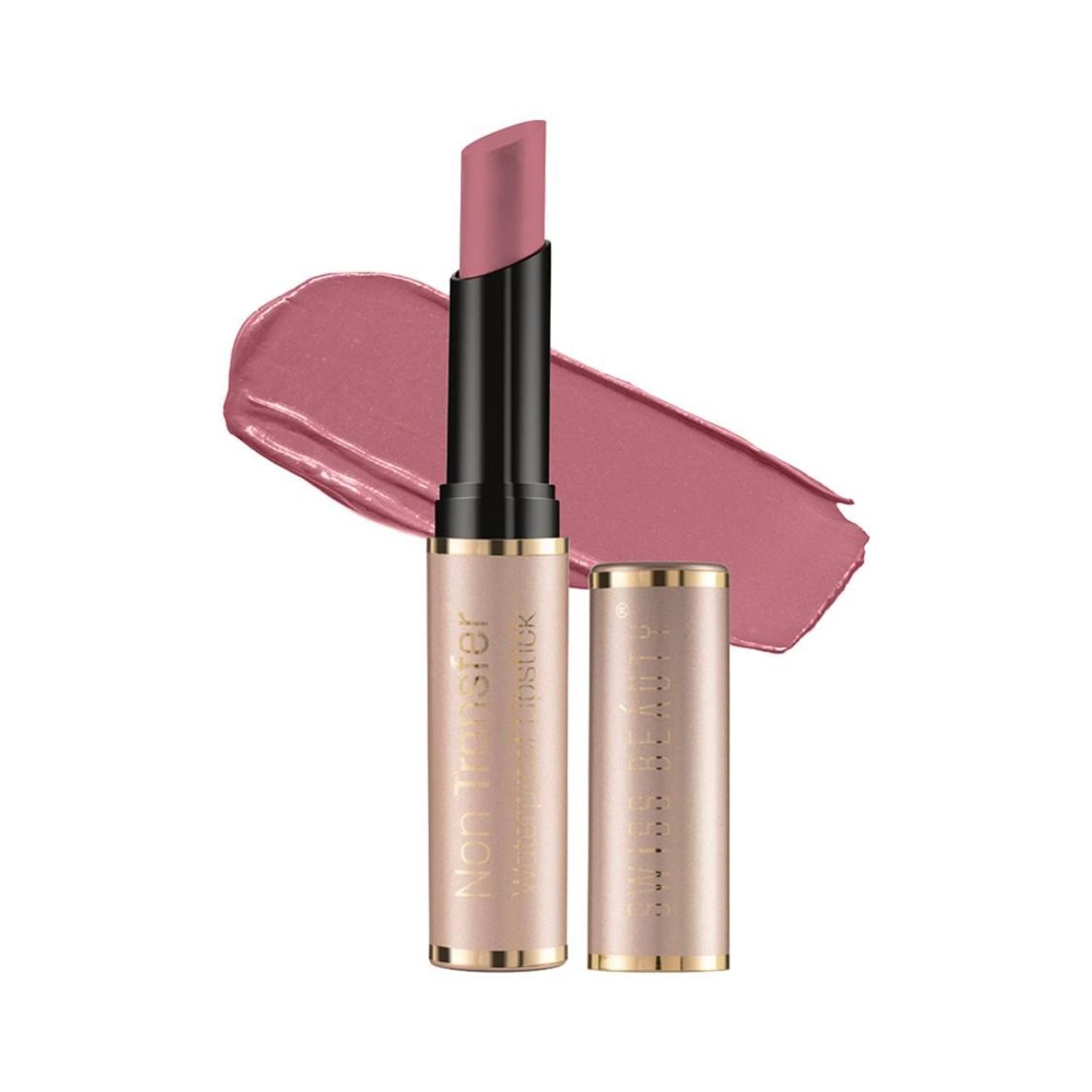 Swiss Beauty Non Transfer Waterproof Lipstick - Pink Sugar (3g)