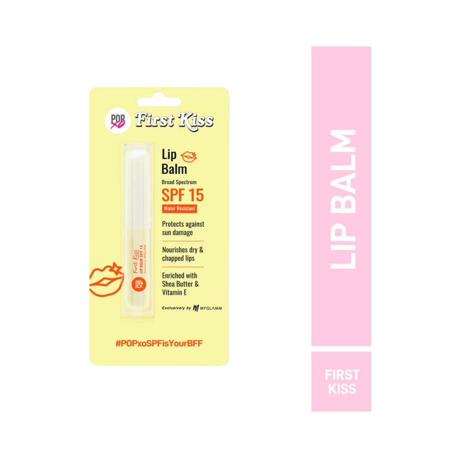 MyGlamm Popxo First Kiss Lip Balm SPF 15 - Clear (15g)