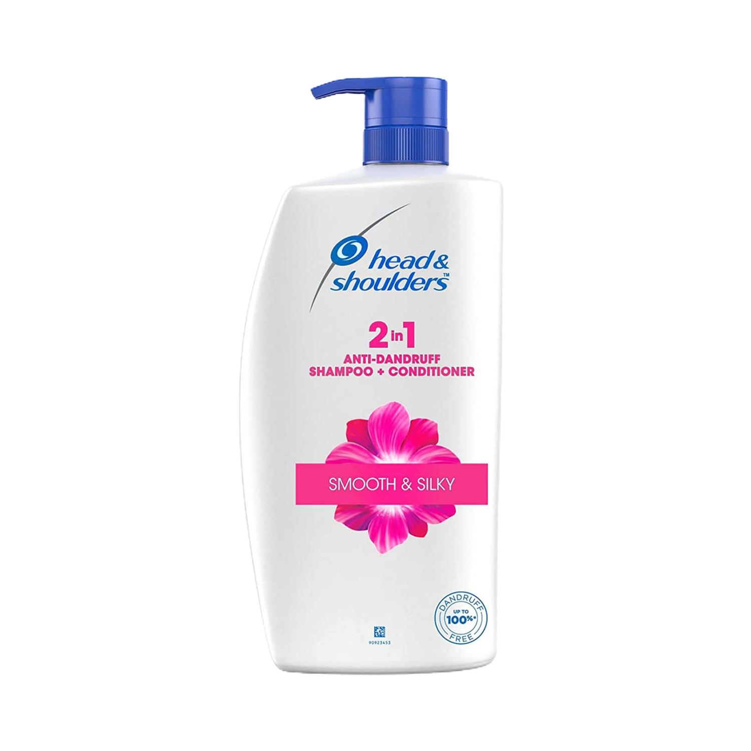 Head & Shoulders 2-In-1 Smooth And Silky Anti Dandruff Shampoo + Conditioner (1000ml)