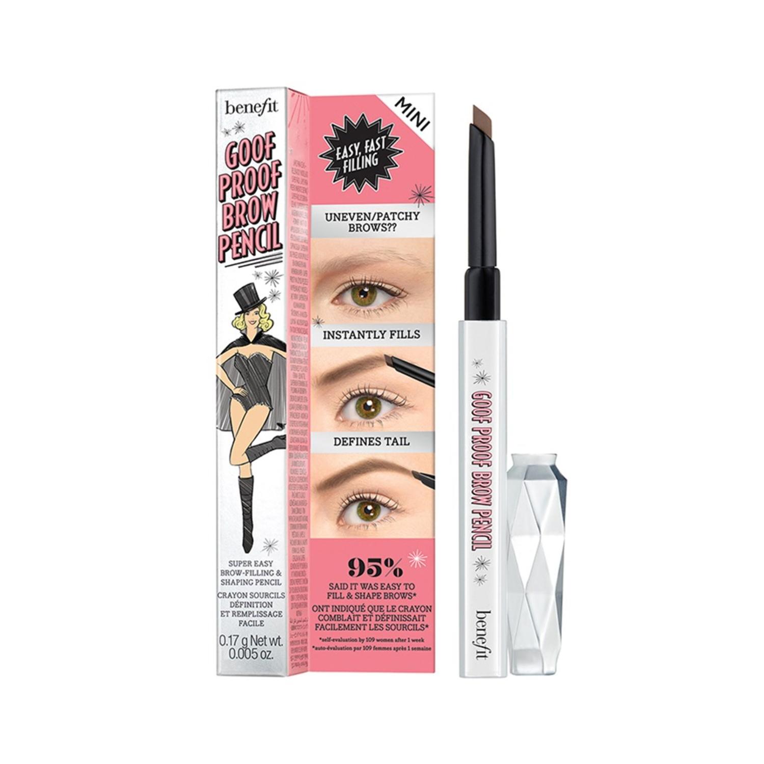Benefit Cosmetics Goof Proof Eyebrow Pencil Mini - 03 Warm Light Brown (0.17g)