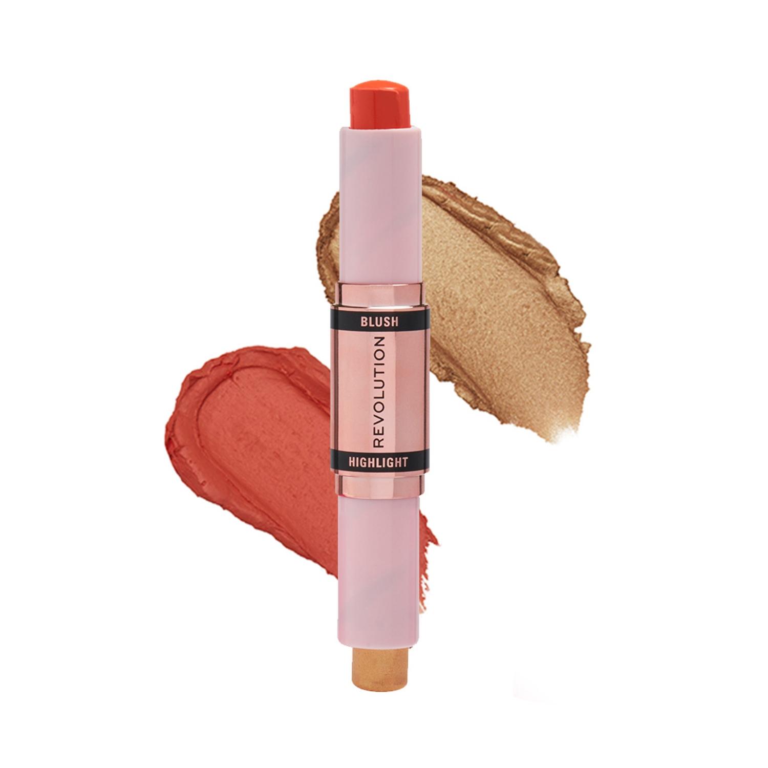 makeup-revolution-blush-&-highlight-stick---coral-dew-(8.6g)