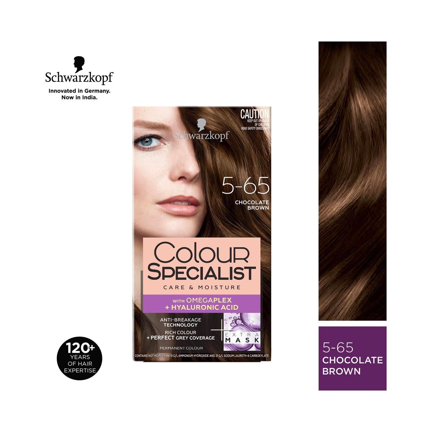 Schwarzkopf Colour Specialist Permanent Hair Colour - 5.65 Chocolate Brown (165ml)