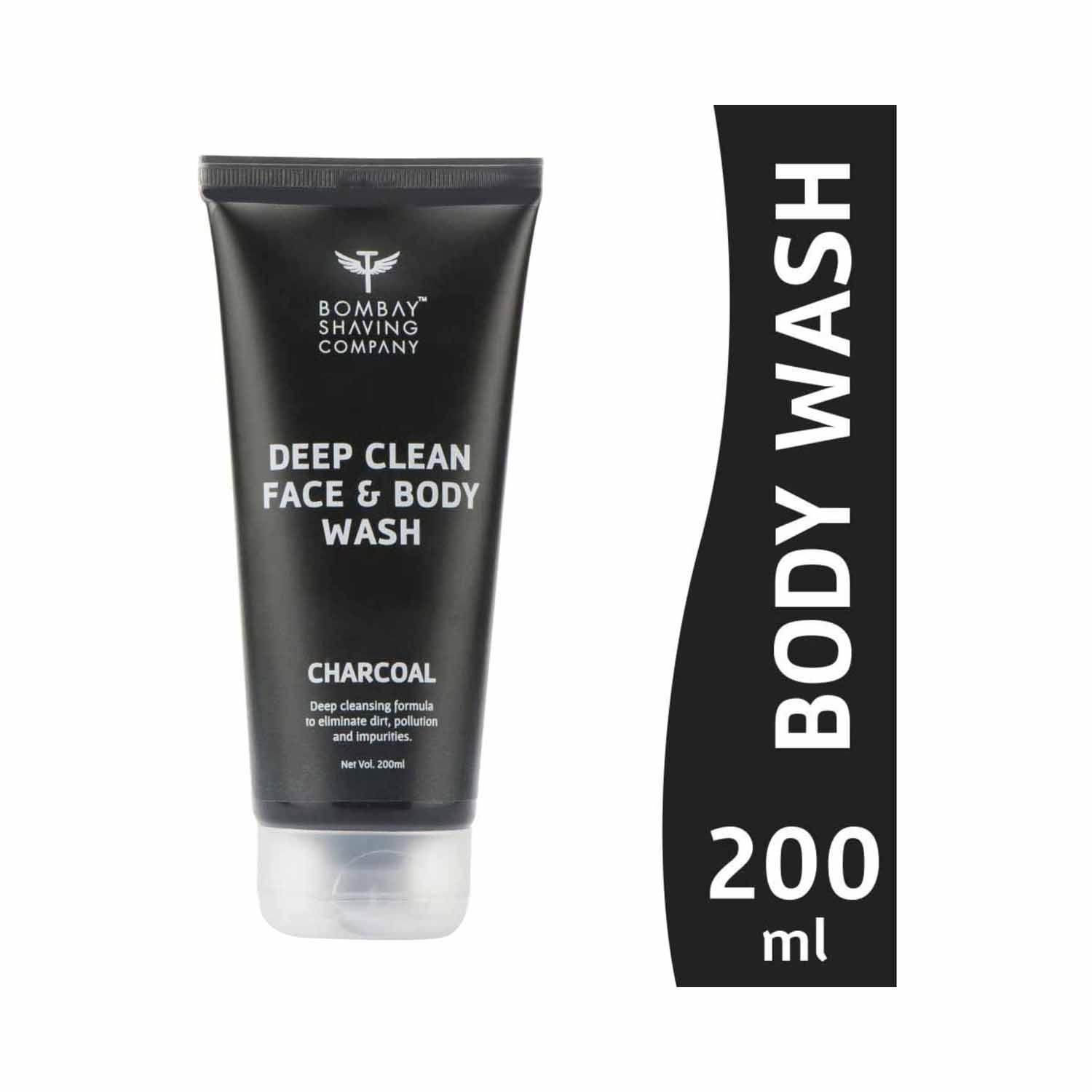 Bombay Shaving Company Charcoal Deep Clean Face & Body Wash (200ml)