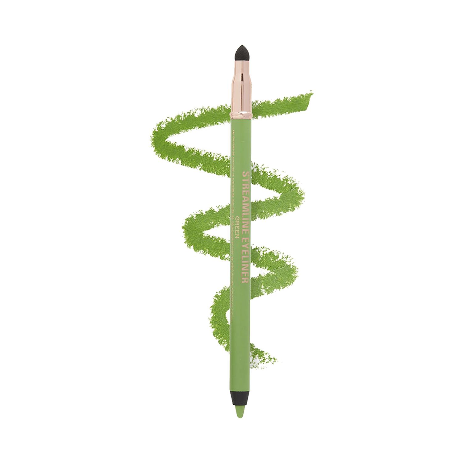 Makeup Revolution Streamline Waterline Eyeliner Pencil - Green (1.3g)