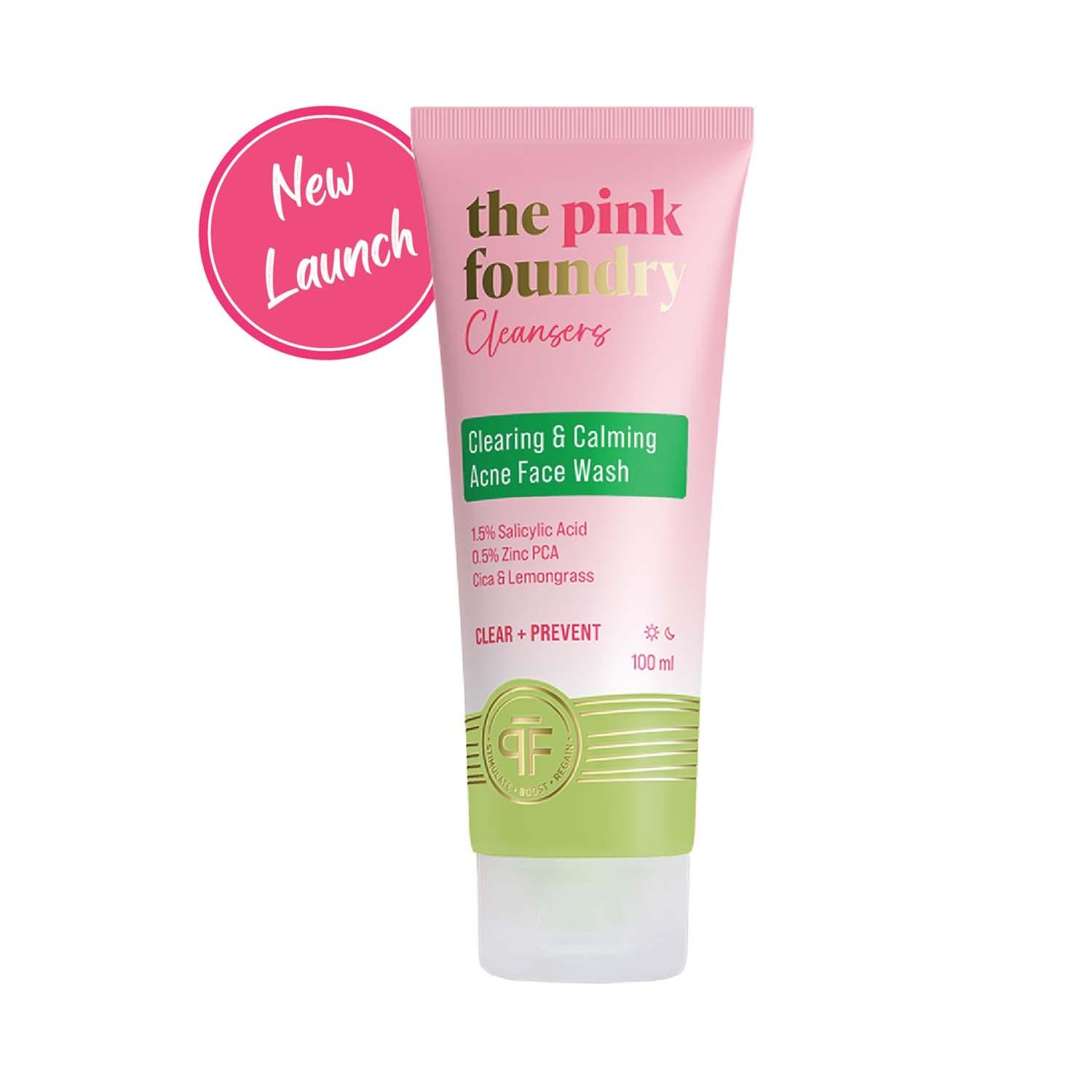 The Pink Foundry Clearing & Calming Acne Face Wash (100ml)