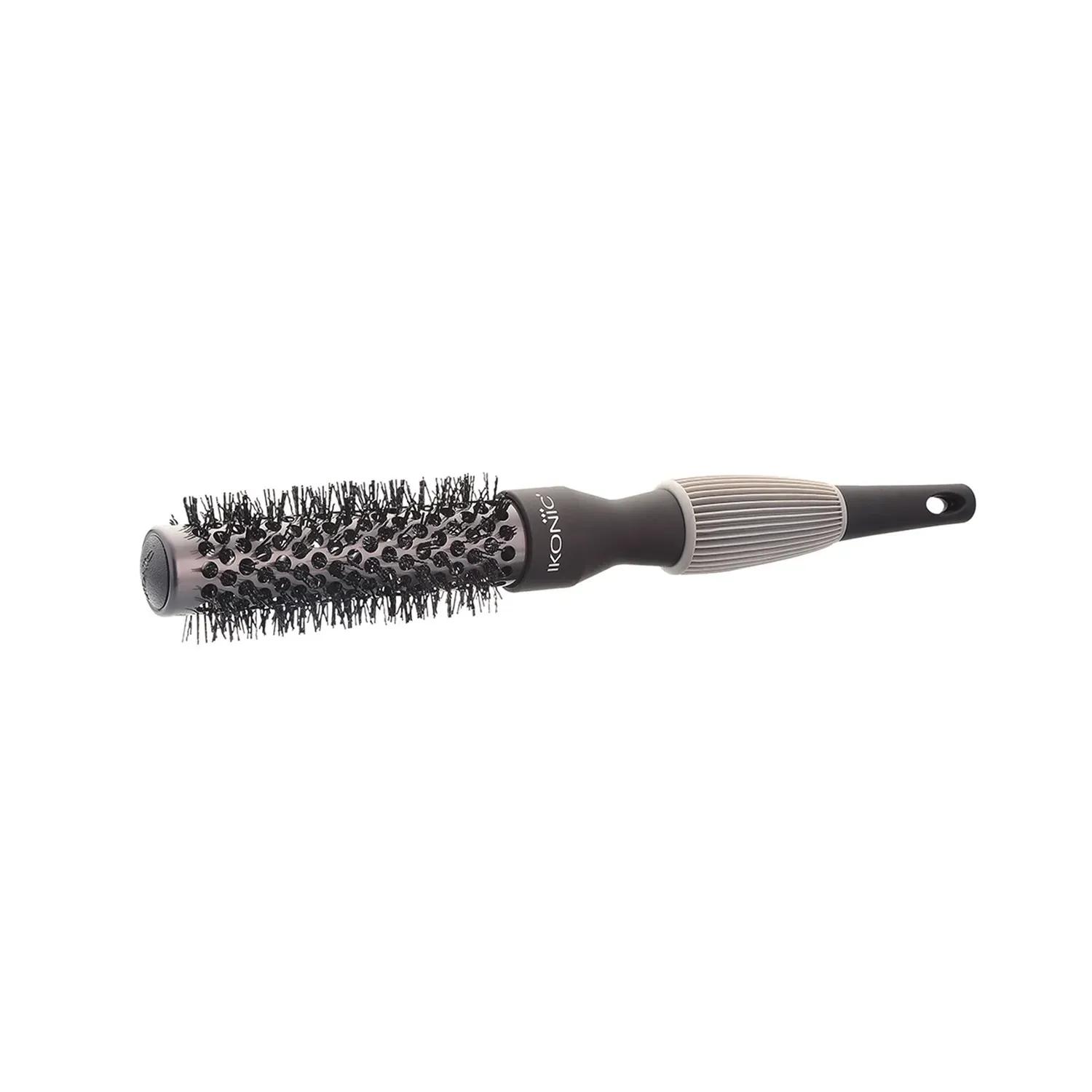 Ikonic Titanium Thermal Hair Brush - THB 25 (Black & Grey)