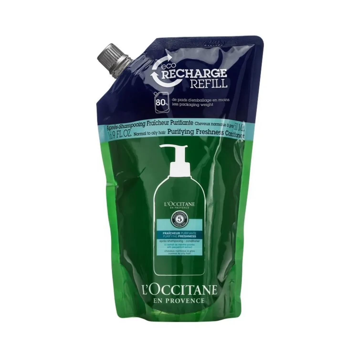L'Occitane EN Provence Purifying Freshness Shampooing Conditioner Eco Reacharge Refill (500ml)