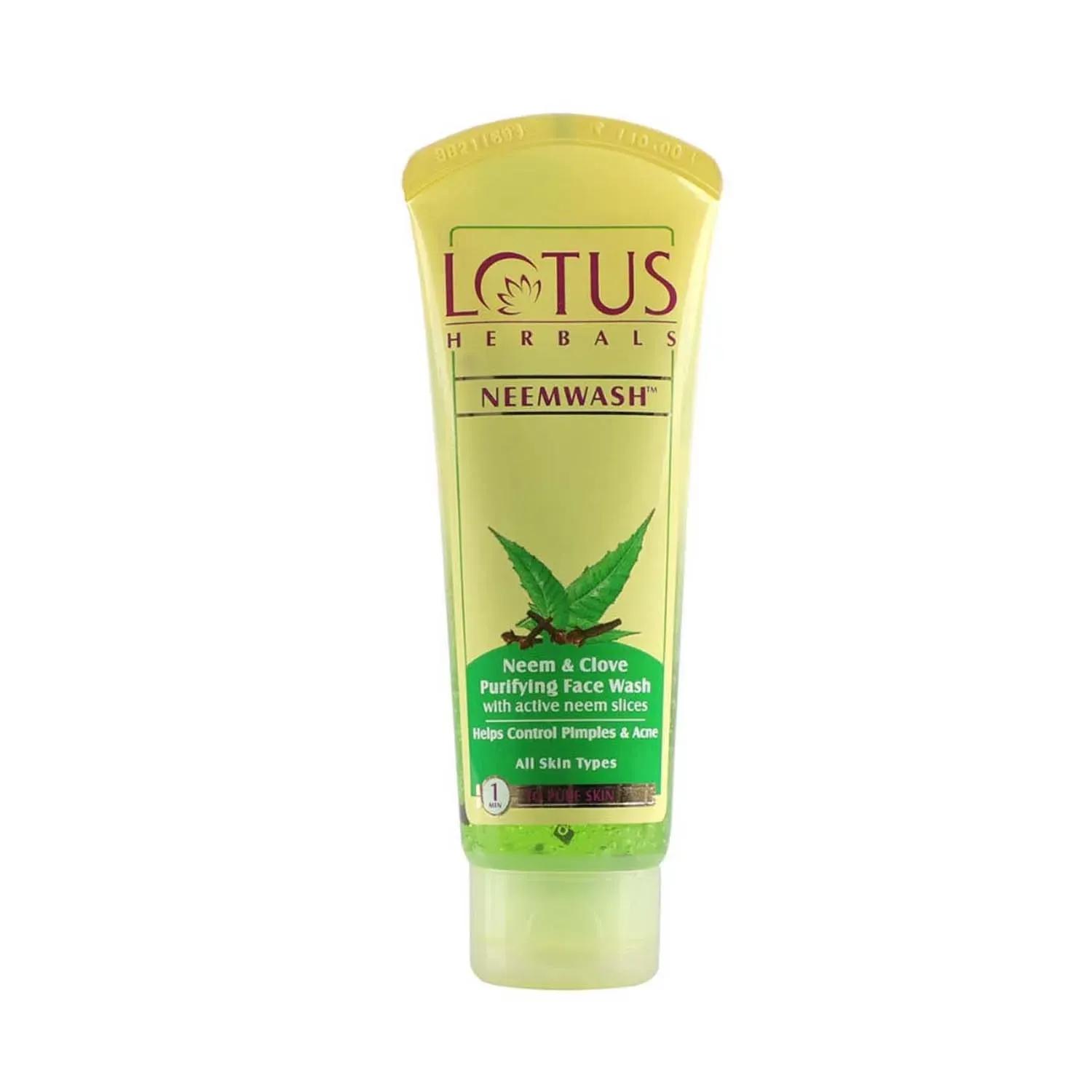 Lotus Herbals Neemwash Neem & Clove Ultra Purifying Face Wash - (80g)
