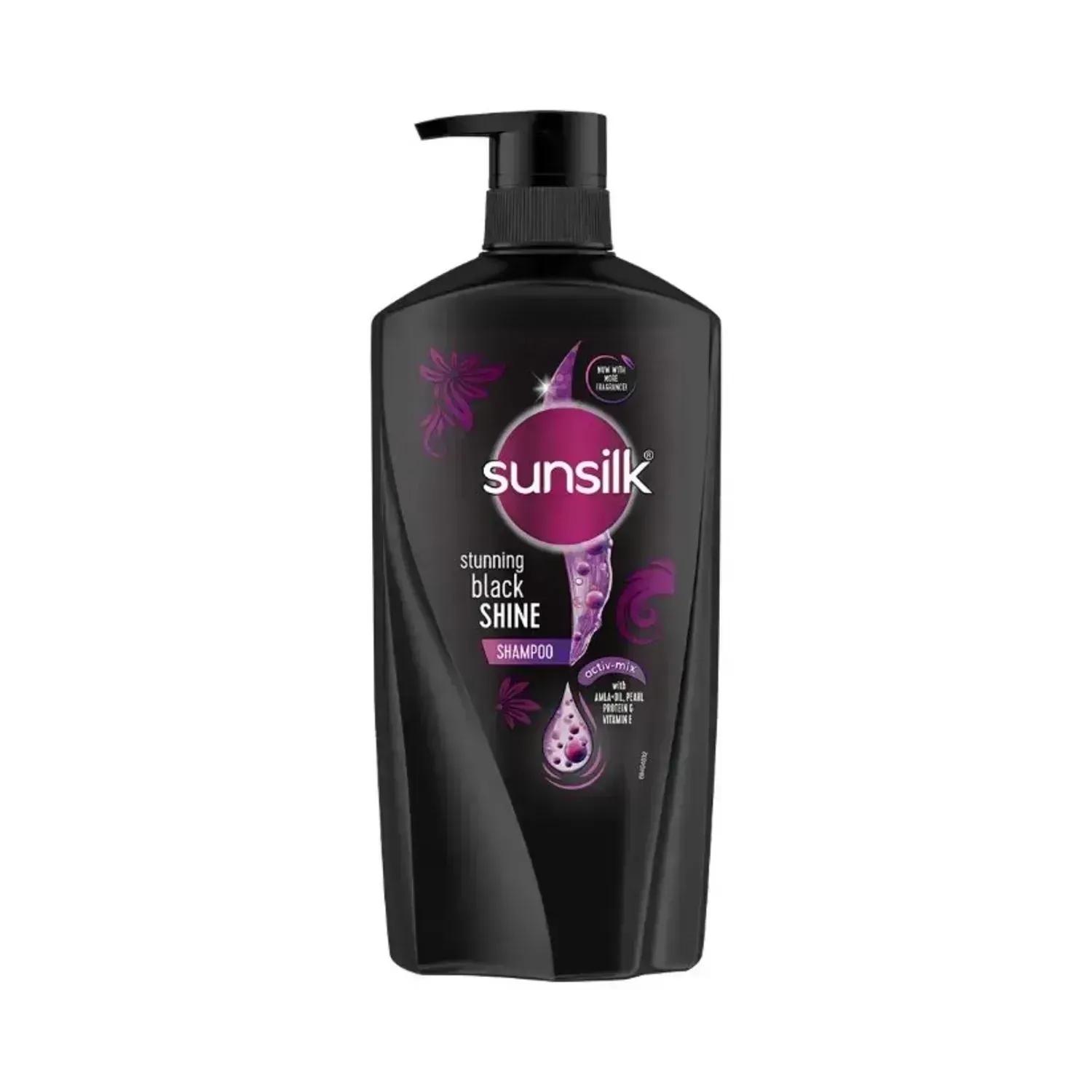 Sunsilk Stunning Black Shine Shampoo - (1000ml)