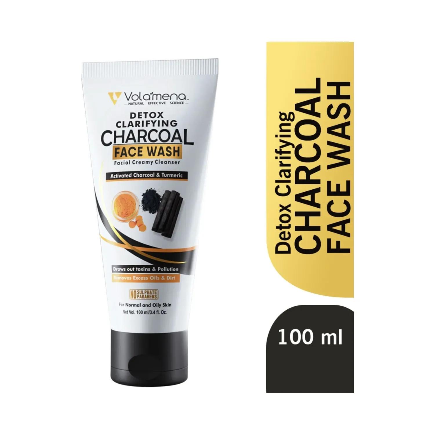 Volamena Detox Clarifying Charcoal Facial Creamy Facewash (100ml)
