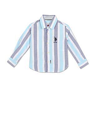 spread-collar-striped-shirt