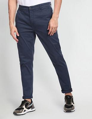 solid-twill-slim-tapered-casual-trousers