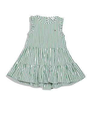 girls-vertical-stripe-tiered-dress