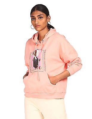 women-peach-long-sleeve-graphic-print-sweatshirt