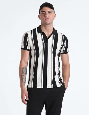 vertical-stripe-cotton-polo-shirt