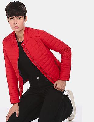 Quilted Polyester Puffer Jacket